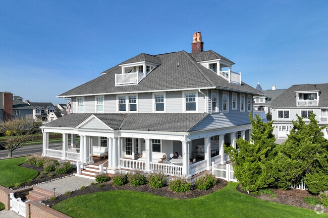 These large homes are found directly across from beach in Avon-By-The-Sea.