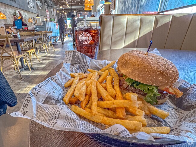 Locals love to grab a burger at Johnny B's near Huntington Woods.