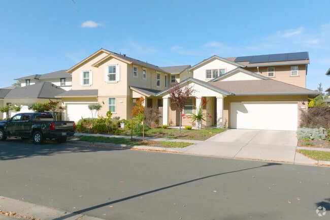 Some Fairgrounds homes are two story contemporary traditional.