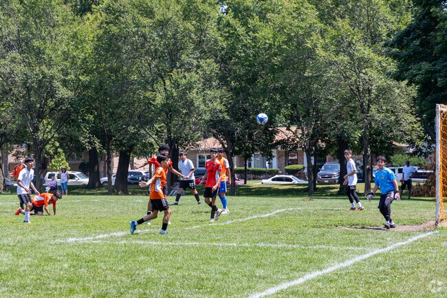 Marquette Park host several youth soccer leagues and games on the weekends.