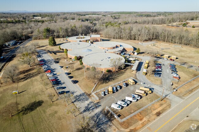 Aerial overview of W. Herbert Chapman Elementary School