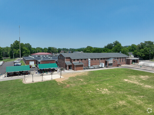 Leeds Elementary School students have plenty of green space to play in.