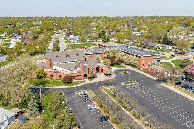 St James Seton Catholic School can be found on the east side of Maple Village.