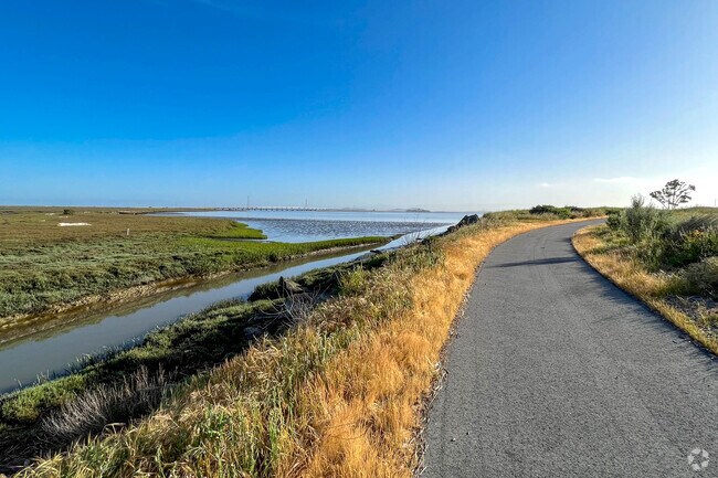 Cooley Landing Park is a 9-acre peninsula at the end of Bay Road in East Palo Alto.