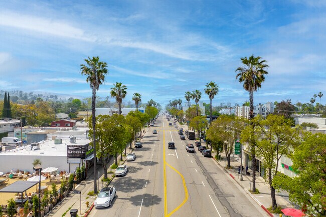 A busy stretch of Ventura Boulevard runs right through Sherman Oaks.