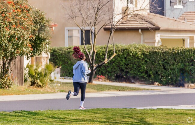 Take a run through Apolinar Sangalang Park in the City of Lathrop.