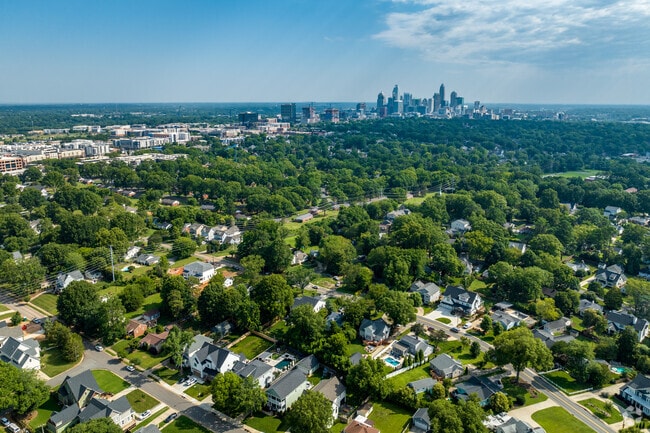 The Sedgefield neighborhood of Charlotte is just south of Uptown.