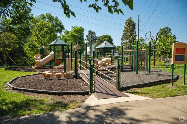 Kids enjoy Olympia Park's playground.