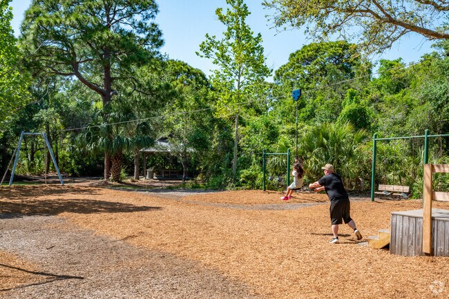 Largo Meadows Park families love the zipline at George C. McGough Nature Park.