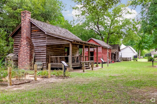 The Sumter County Museum features original homes that have been relocated to the back lot area.