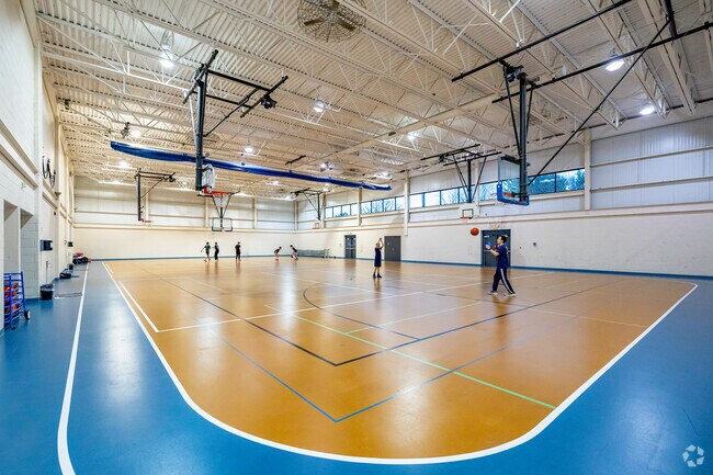 Saline Rec Center has indoor athletic spaces like basketball courts and fitness centers.