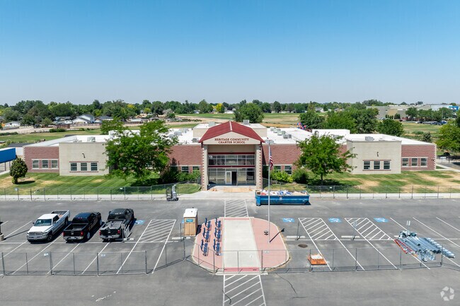 South entrance at Heritage Community Charter School.