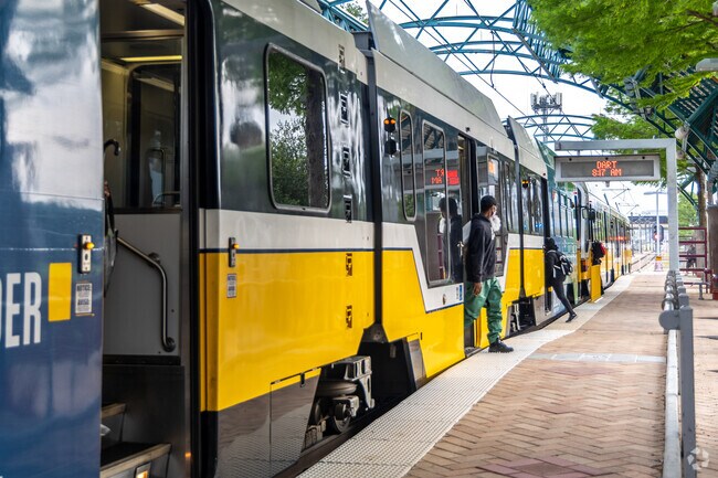 Arapaho's DART station near Mark Twain gets locals around town with ease.