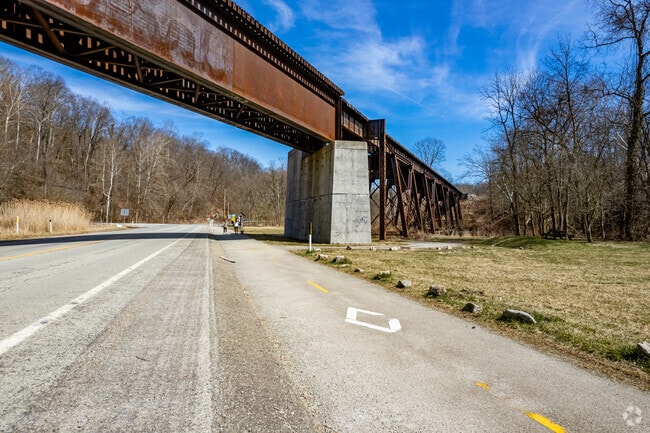 Montour Trail offers plenty of space for joggers or bikers to exercise.