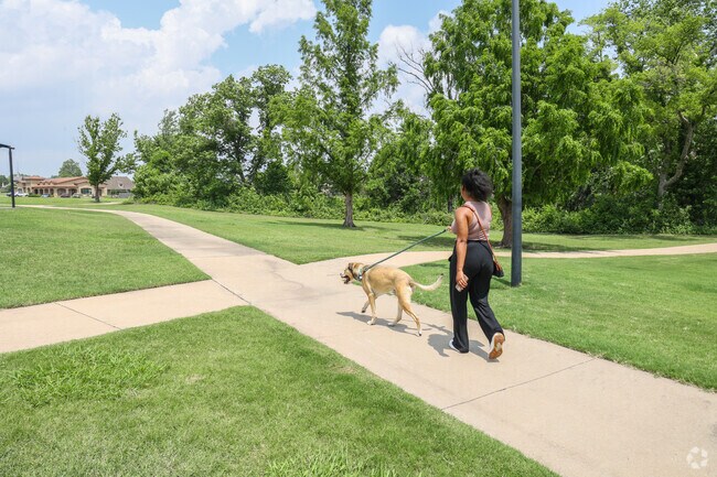 Jackson Park is the perfect place to take a walk with the dog.