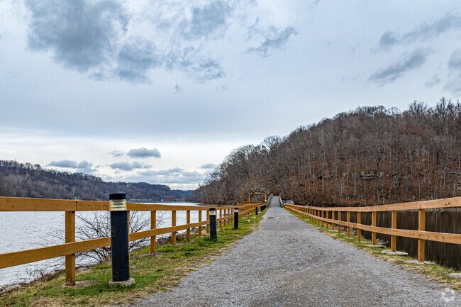 Cheat Lake Park is ideal for nature walks near Nicholson Township.