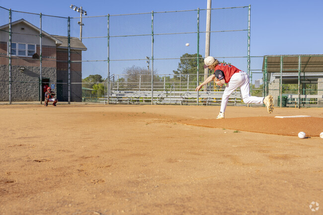 Pitching practices at Eisenhower Park is vital for self-improvement.