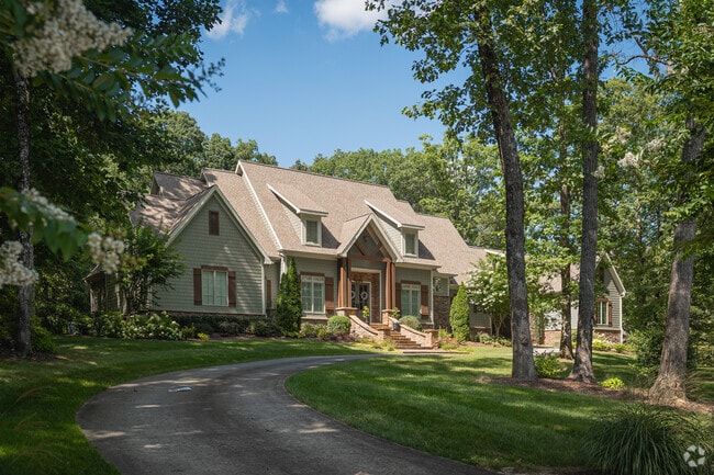 This newly built ranch home rises on Walden's hilly terrain.