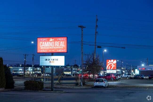 Camino Real Mexican Restaurant is one of many restaurant options along the highway in Flint City.