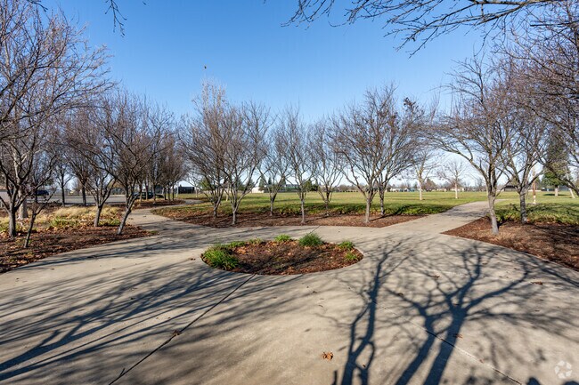 Take a brisk morning walk through Eufay Wood Sr. Park.