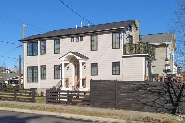 Newly built modern homes are starting to spring up in the Woodridge neighborhood.