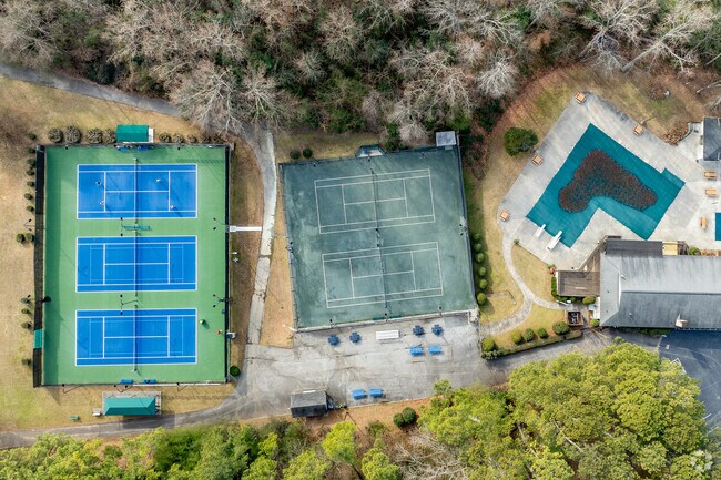 Briarcliff Woods swim and tennis club is a central hub for social activity.
