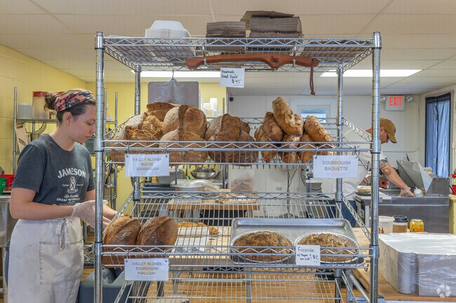 Front Porch Baking Company in Quaker Hills bakes a delicious variety of breads and pastries.