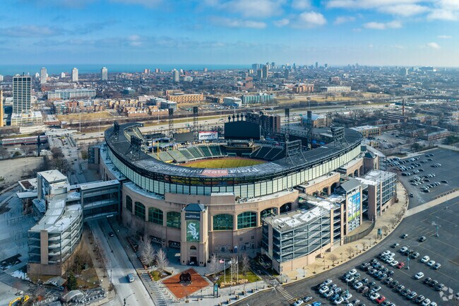 Residents of Stateway Gardens enjoy their short walk to the Guaranteed Rate Field.