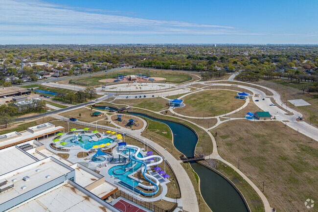Generations park hosts a water park, softball complex and event green space.