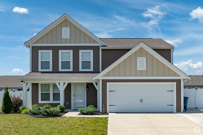 This new home in Shepherdsville has its own two car garage.