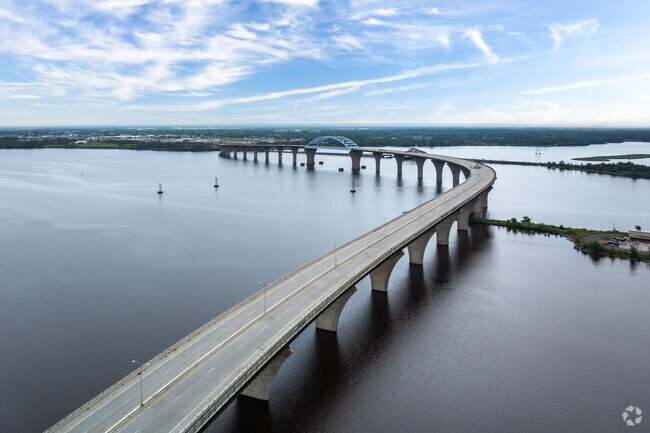 Denfeld residents have easy access to the Bong Memorial Bridge that crosses over to Wisconsin.