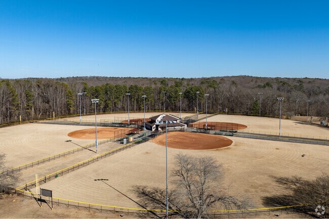 Southside Park features ball fields, a 6-mile mountain biking trail, and plans for a new baseball complex.