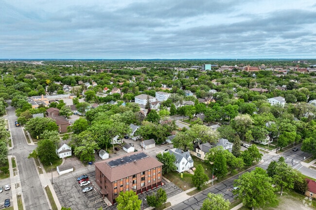 A mixture of homes and apartment buildings make up residential living in Southside.