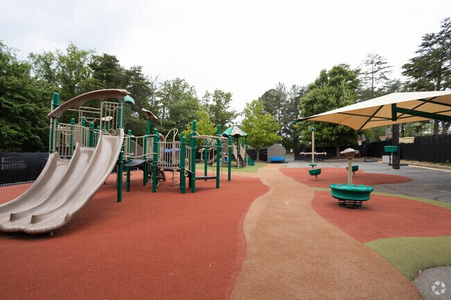 The Academy of Christian Education has a large play area for students to enjoy during recess.