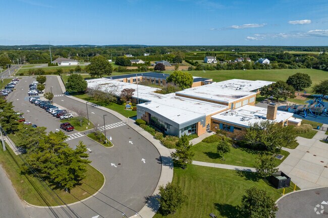 The Riley Avenue School is tucked away in the farmlands of Calverton.