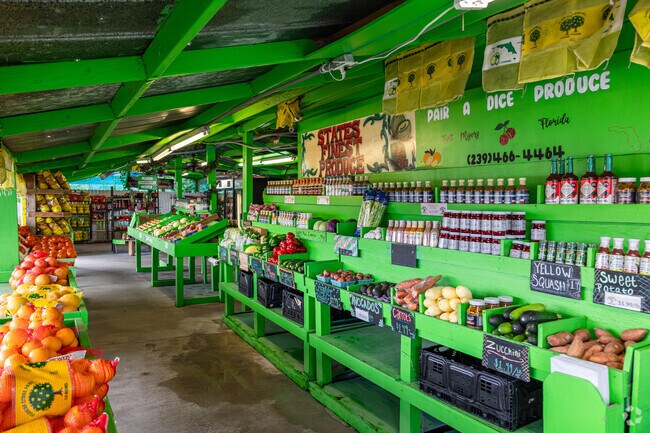 Iona features several local businesses including Pair-a-dice Produce, with locally grown foods.