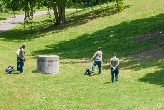 Dix Park's 300 acres include a disc golf course.