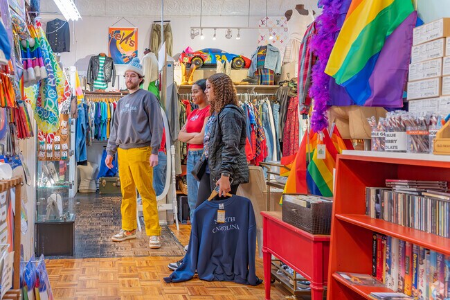 Shoppers from Hackett Lake can head downtown for many fun and interesting stores.