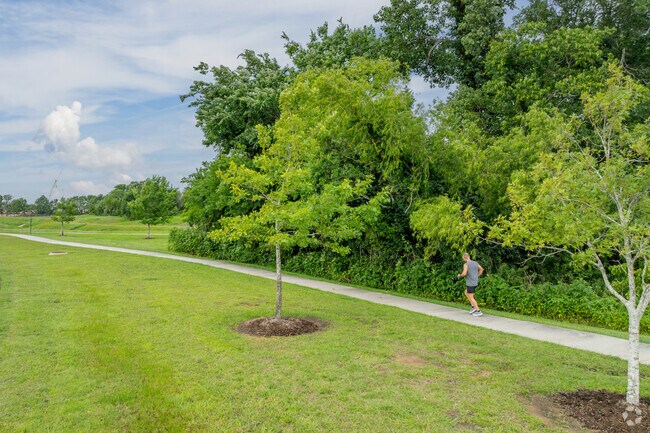Clear Creek Trail in the The Lakes at Highland Glen area offers miles of room to run.