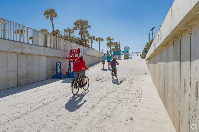 Walk or bike down the many beach approaches at New Smyrna Beach near Sugar Mill.