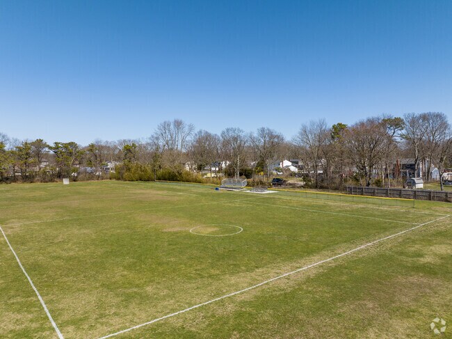 There's a giant soccer field for the neighborhood to enjoy at Chicago Avenue Park.