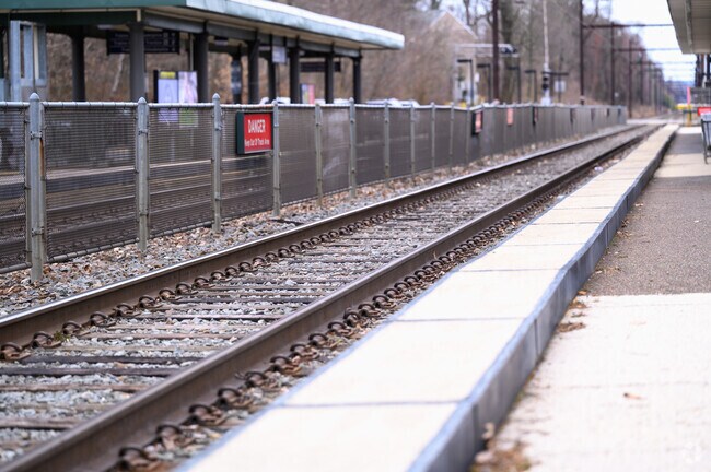 Train station sits in Bustleton, PA as a form of getting between towns.