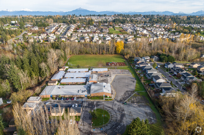 Sunnyside Elementary School aerial view.