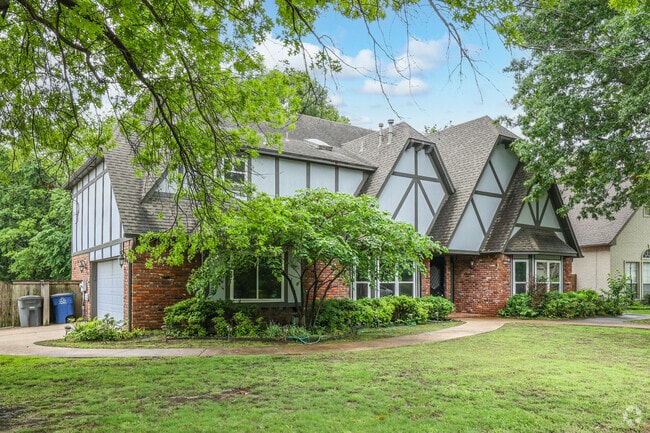 Tudor style homes can be found peppered throughout Woodbine neighborhood.