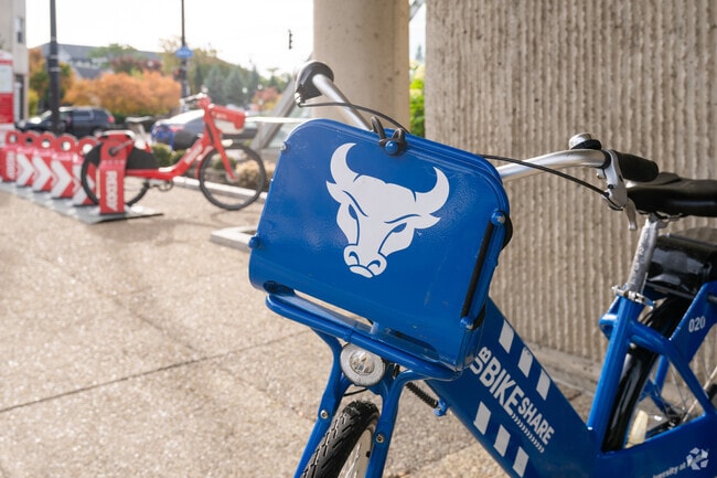 University Heights has two different bike share stations available to choose from.