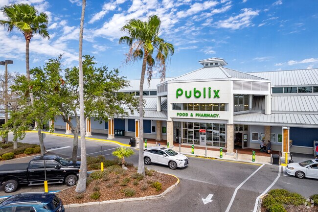 The Bardmoor Promenade Shopping Center is where patrons can check out the local Publix.