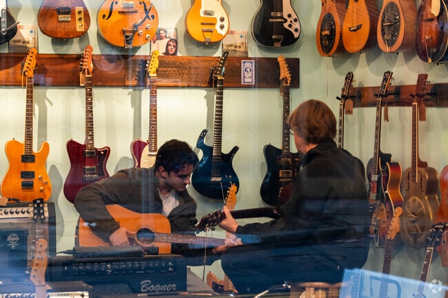 Enjoy some bright and colorful music is the downtown retail of  St. Johns neighborhood.