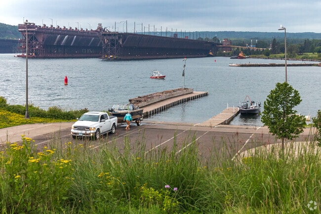 Launch your boat and explore Lake Superior from Agate Bay Beach Park in Two Harbors.