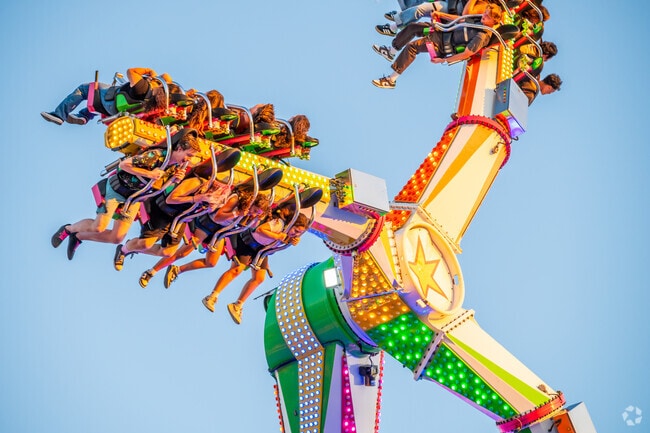Enjoy the thrill of electrifying rides at the OC Fair in Costa Mesa.