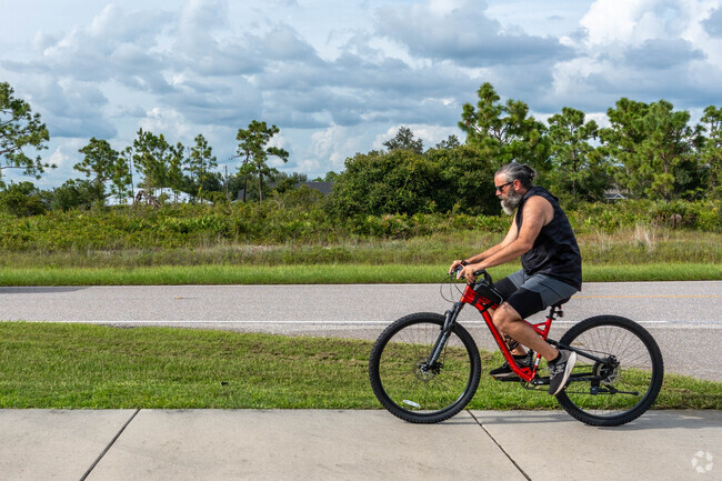 The streets of Deep Creek are lined with sidewalks, making commuting easy.
